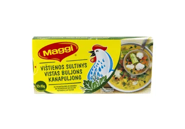 Vistas buljons MAGGI ar pētersīļiem un dillēm 12x10g