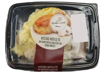 Vistas kotleta ar kartupeļu biezeni un sēņu mērci MEISTARA MARKA 350g