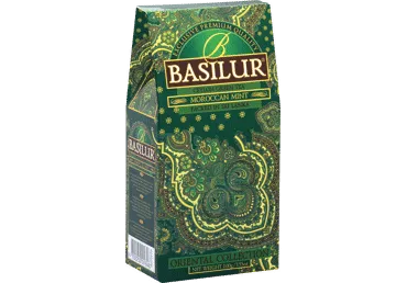 Zaļā tēja BASILUR MOROCCAN MINT 100g