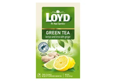 Zaļā tēja LOYD citrons un laims 20x1,7 g