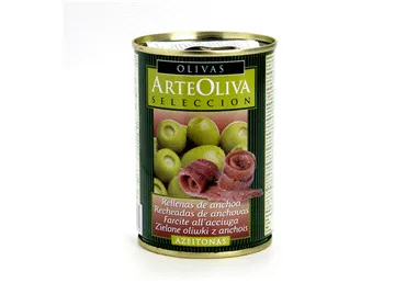 Zaļās olīvas ar anšoviem ARTEOLIVA 300g