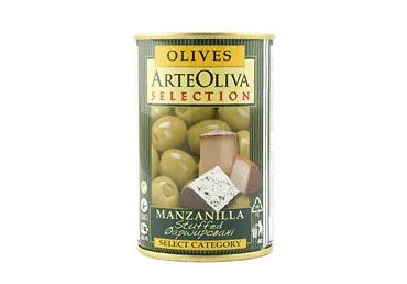 Zaļās olīvas ar sieru ARTEOLIVA 300g