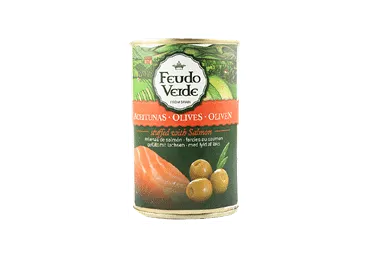 Zaļās olīvas FEUDO VERDE ar lasi 300g