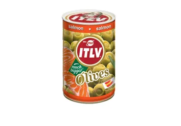 Zaļas olīvas ITLV ar lasi 300g