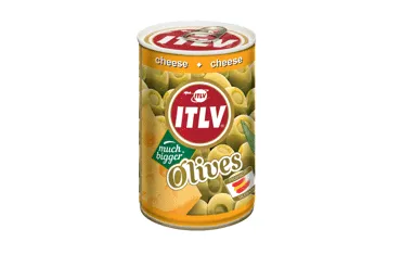 Zaļas olīvas ITLV ar sieru 300g