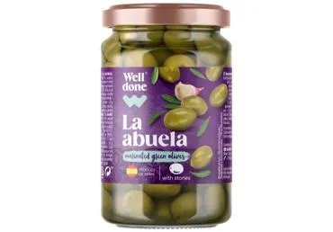 Zaļās olīvas La abuela WELL DONE 340g