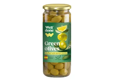 Zaļ.olīv.pildīt.ar citron.WELL DONE 235g