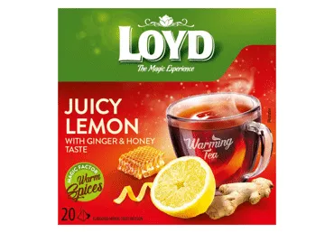 Zāļu tēja LOYD WARMING ar citronu 20x2g