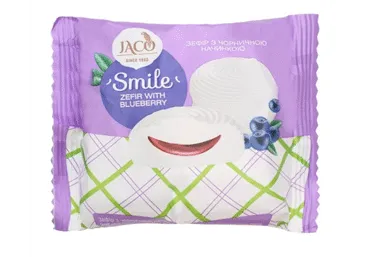 Zefīrs JACO ar melleņu pildījumu kg