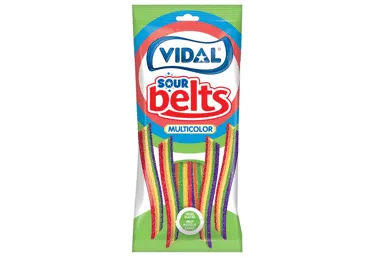 Žel. konfektes VIDAL Rainbow Belts 90g