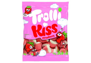 Želejas konfektes Kiss TROLLI 100g