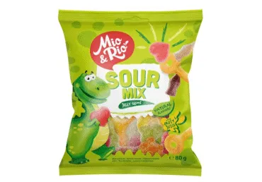 Želejas konfektes Sour Mix MIO&RIO 80g