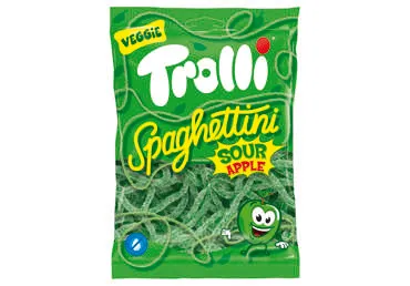 Želejas konfektes Spaghettini Apple TROLLI 100g