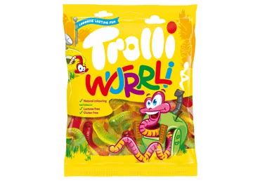 Želejkonfektes TROLLI Wurrli 100g