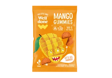 Žel.konfektes WELL DONE mango 35g
