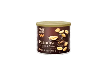 Zemesr. grauzdēti sālīti WELL DONE 140g