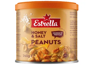 Zemesrieksti ESTRELLA ar medu 140g