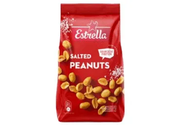 Zemesrieksti ESTRELLA grauzdēti ar sāli 240g