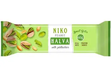 Zemesriekstu halva ar pistācijām NIKO 60g