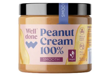 Zemesriekstu krēms WELL DONE creamy 300g