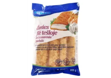 Zivs filejas ar ķiploku mērci panējumā 800g