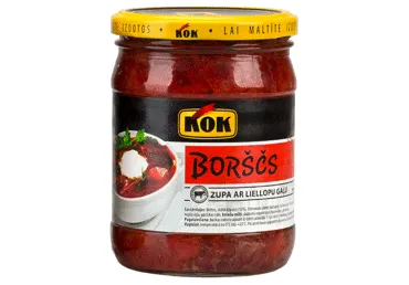 Zupa KOK Borščs ar liellopu gaļu 480g