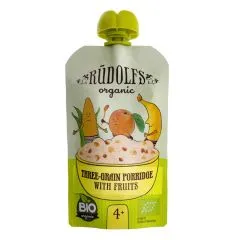 Biezenis Rūdolfs Bio trīsgraudu putra ar augļiem 110g