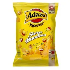 Čipsi Ādažu Kraukšķi Siera bumbas 100g