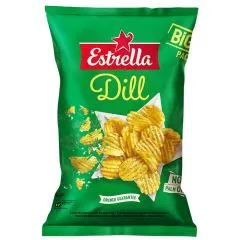 Čipsi Estrella ar aromātisku diļļu garšu 180g