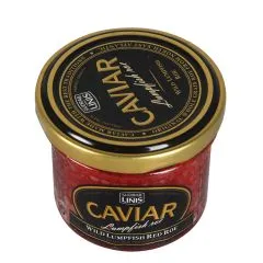 Ikri savvaļas zaķzivs, sarkani 100g