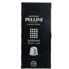Kafijas kapsulas Pellini Luxury Supremo 10x5g