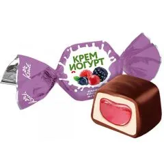 Konfektes Cream-yoghurt ar ogu garšu 1kg
