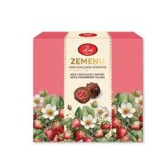 Konfektes Lāči piena šokolādes, zemeņu 90g