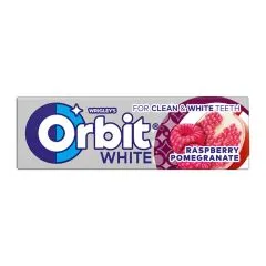 Košļ. Gumija Orbit White Raspberry Pomegranate 10gab.