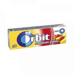 Košļ.gum.Orbit Strawberry/Bananna Stickpack 10gab.