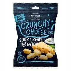 Kraukšķīgs siers TOP FOOD, Hrumm Hrumm Krējums un sīpols 35g