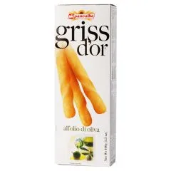 Maizes standziņas Grissini ar olīveļļu 100g