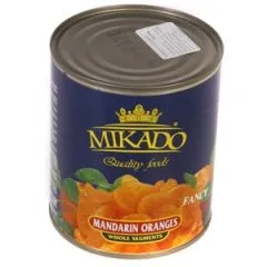 Mandarīnu daiviņas sīrupā Mikado 850ml