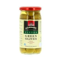 Olīvas zaļās Gourmante bez kauliņiem 360g