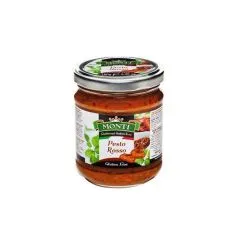 Pesto sarkanais ar saulē kaltētiem tomātiem 180g