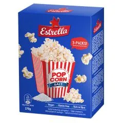 Popkorns Estrella ar sāli 270g (3x90g)