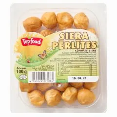 Siers kūpināts Top Food Siera pērlītes 100g