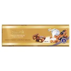 šokolāde piena Lindt ar lazdu riekstiem un rozīnēm, 300g