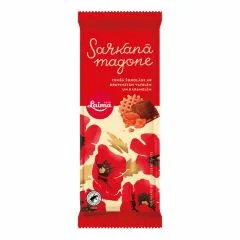 Šokolāde tumšā Sarkanā magone ar karam. un vaf. 90g