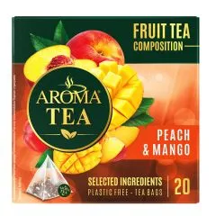 Tēja Aroma Pyramids Peach&Mango 20x40g
