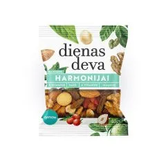 Žāvēti augļi un rieksti Dienas deva Harmonijai 40g
