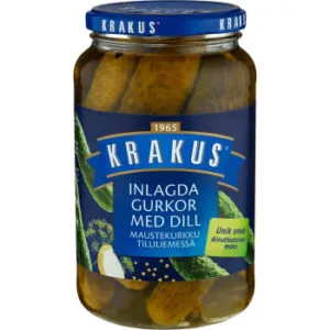 Gurķi marinēti Krakus diļļu 920g
