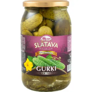 Gurķi marinēti Premium Slātava 860g