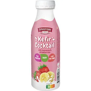 Kefīrs Žemaitijos banānu un zemeņu 0,4% 450g