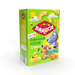 Kukurūzas nūjiņas Draugu ar citrona garšu 150g